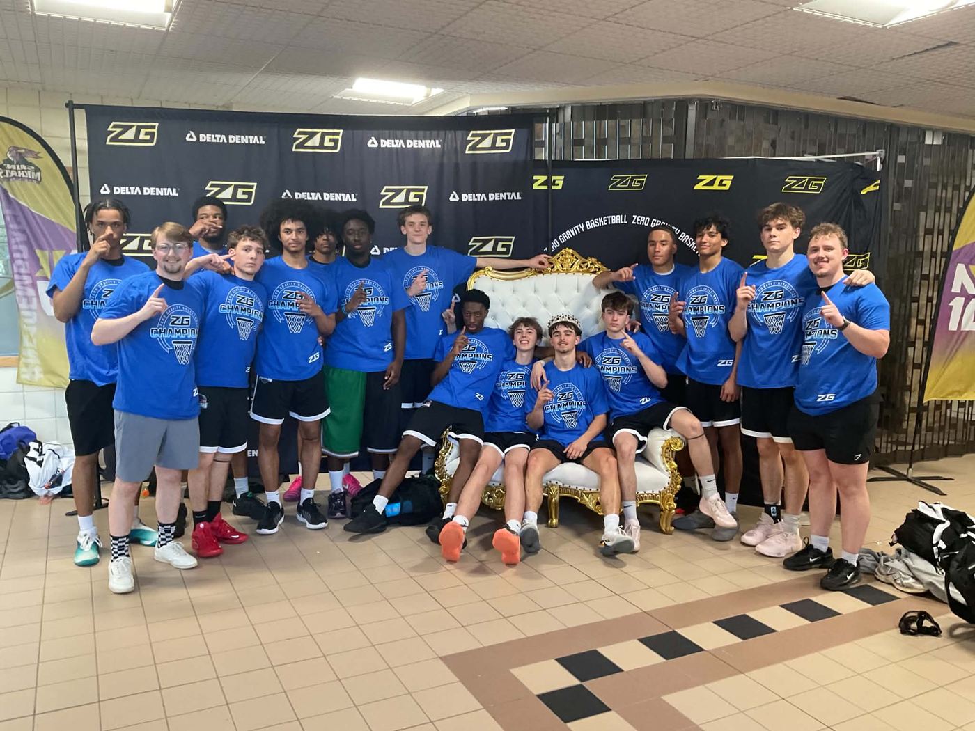 Équipe Panthers, champions du circuit Zero Gravity